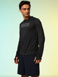 HRX by Hrithik Roshan Brand Logo Printed Rapid-Dry Training T-shirt