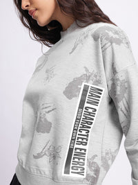DressBerry Artsy Comfort Printed Sweatshirt