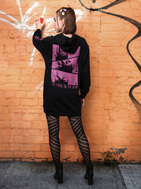 DressBerry Women Printed Hooded Jumper Dress