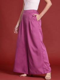 all about you Women Pleated Wide Leg Trousers