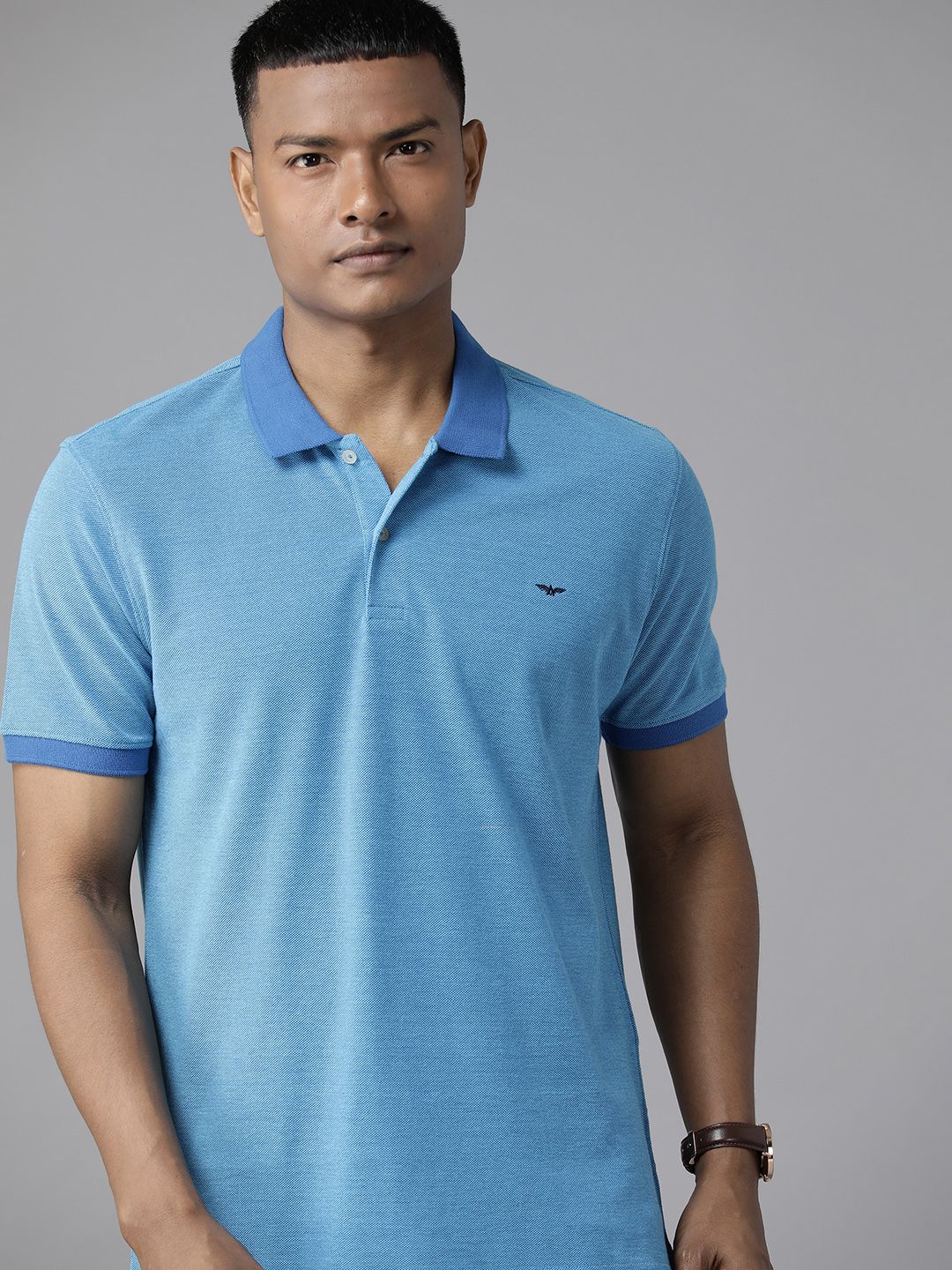 Park Avenue Men Polo Collar Slim Fit T-shirt