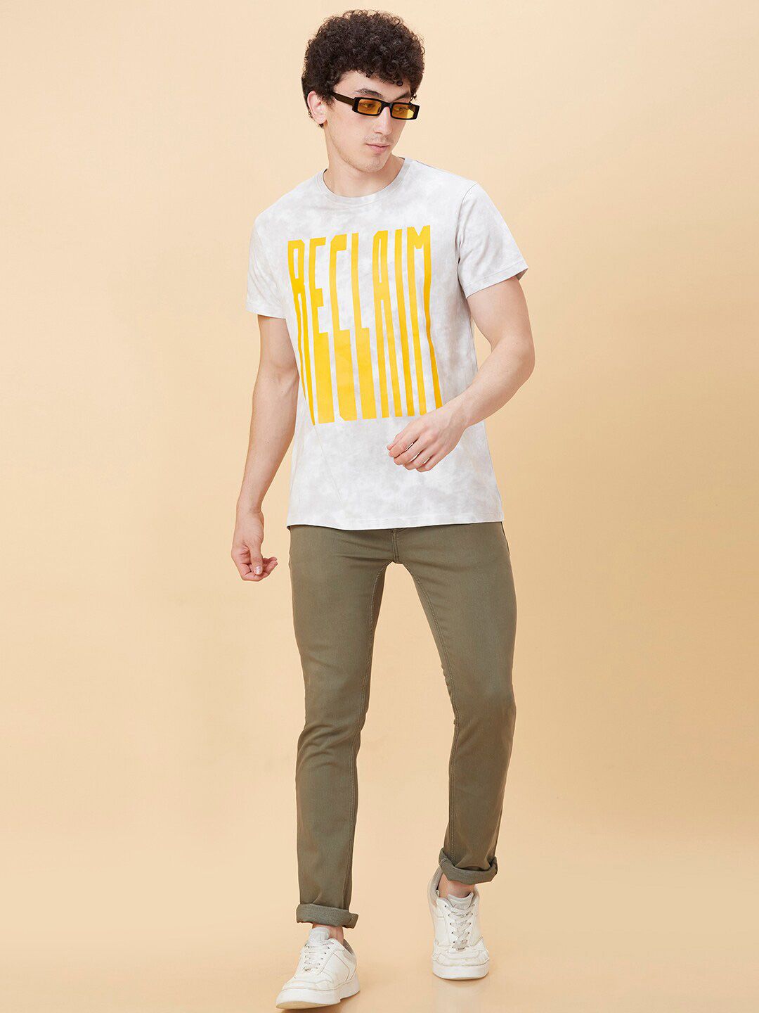 Being Human Typography Printed Cotton Round Neck T-shirt