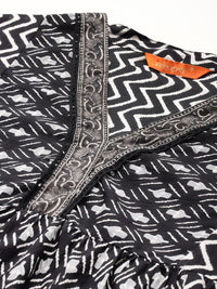 Indo Era Printed Panelled Pure Cotton Kurta with Trousers