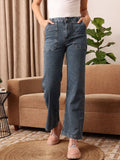 STREET 9 Women Comfort Straight Fit Mid-Rise Light Fade Jeans