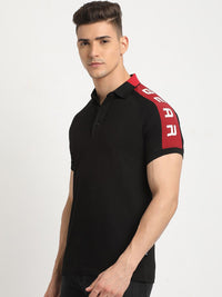 THE BEAR HOUSE Polo Collar Raglan Sleeves Slim Fit T-shirt