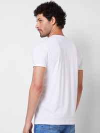 SPYKAR Graphic Printed Round Neck Cotton Slim Fit T-shirt
