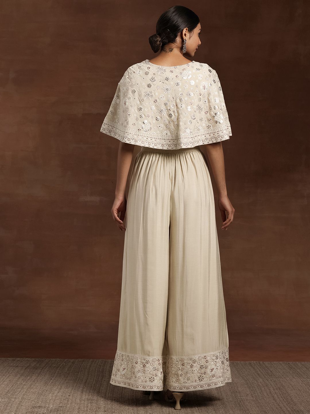 Libas Embroidered Top & Palazzo