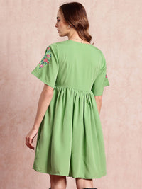 all about you Flared Sleeve A-Line Dress