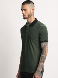 THE BEAR HOUSE Polo Collar Slim Fit Pure Cotton T-shirt