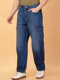 Being Human Men Low Distress Light Fade Jeans