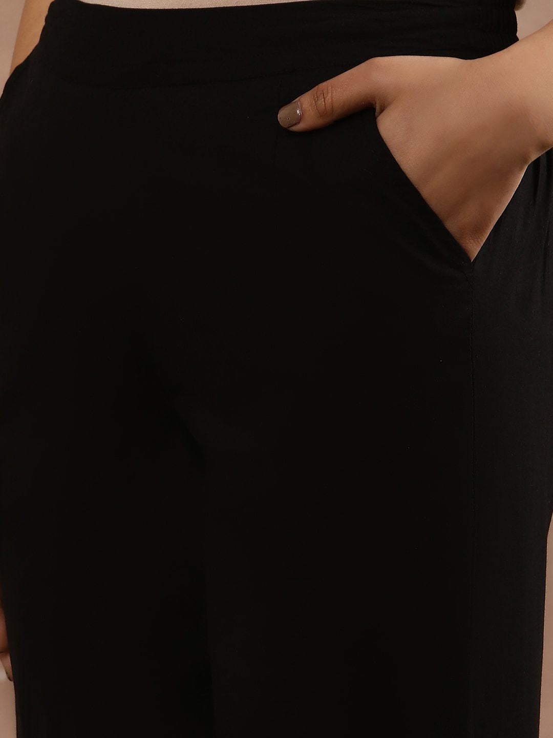 W Women Straight Fit Ethnic Trouser