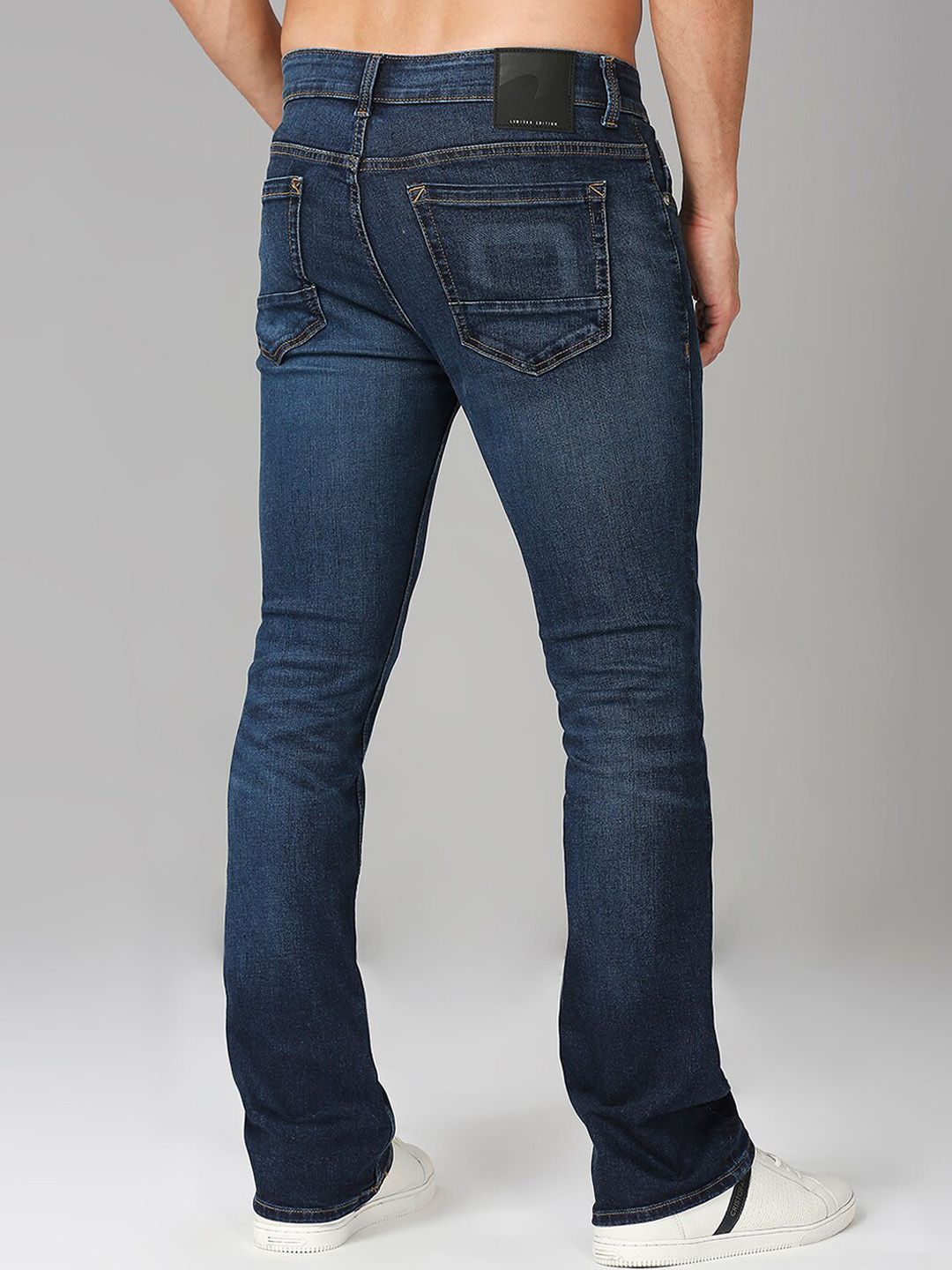 SPYKAR Men Rafer Bootcut Low-Rise Light Fade Stretchable Jeans