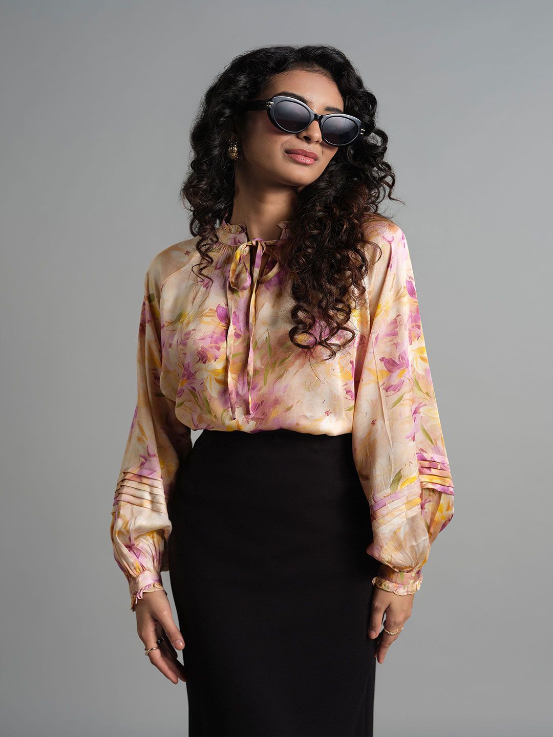 AND Floral Print Top