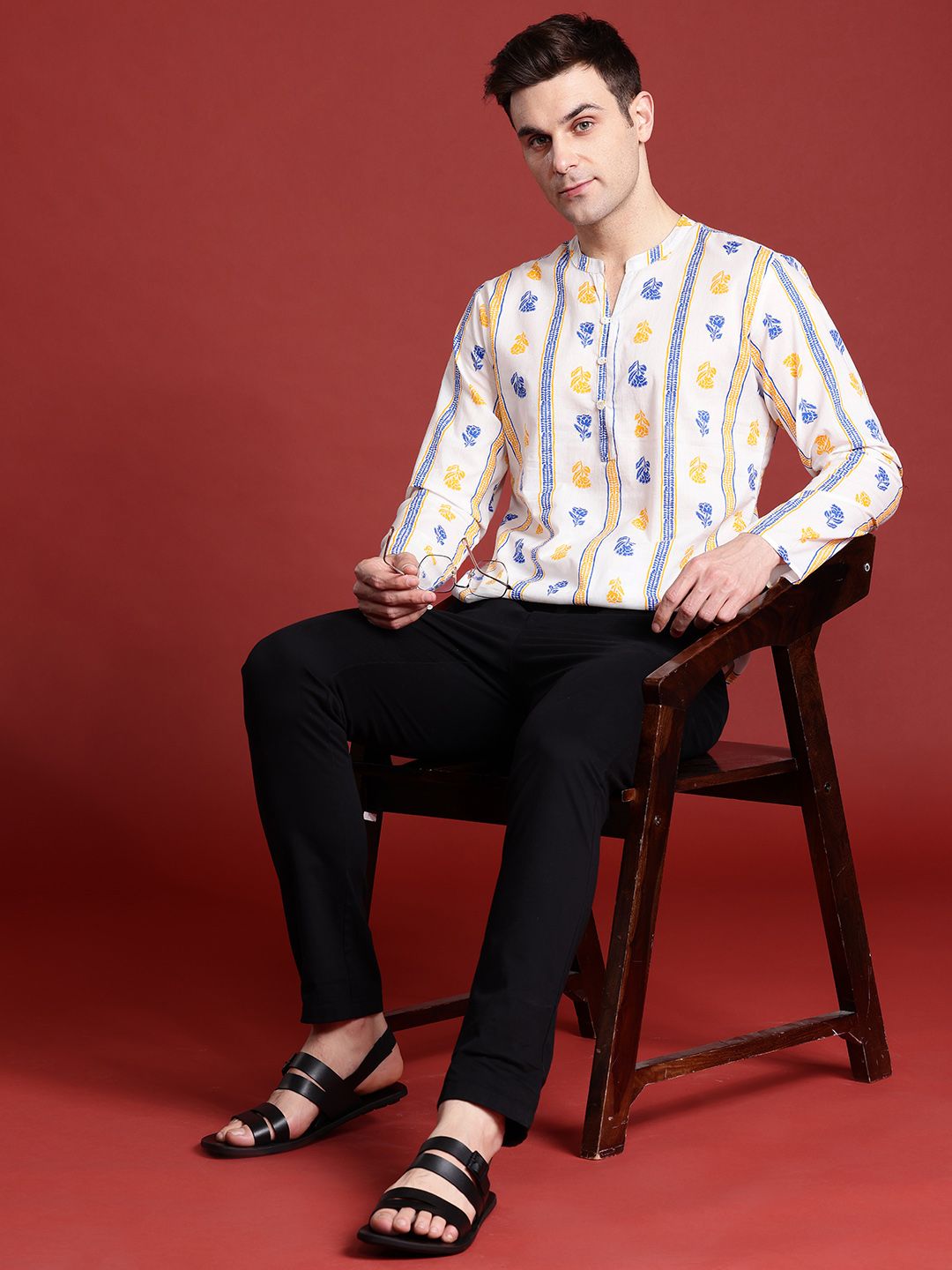 Anouk Kaarkhana Collection Printed Cotton Short Kurta