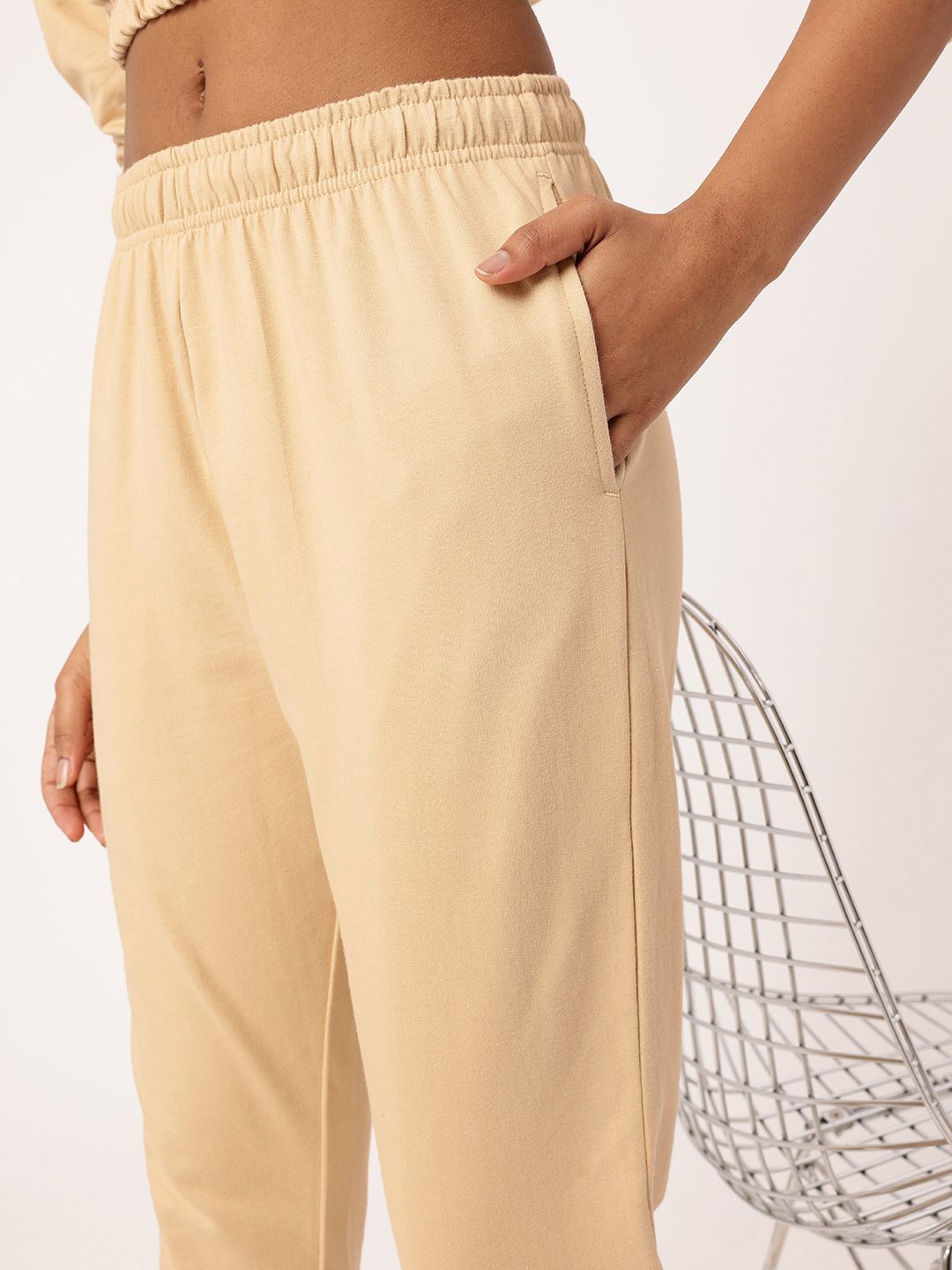 Kook N Keech Relaxed Crop Sweatshirt With Joggers Co-Ords Set