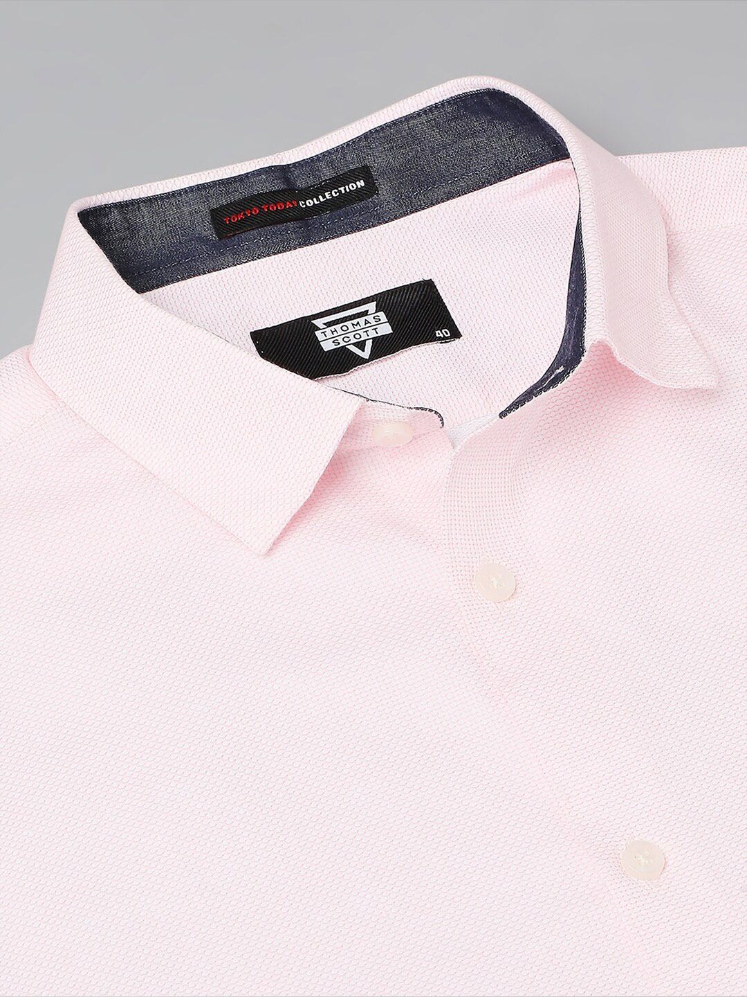 Thomas Scott Classic Slim Fit Opaque Pure Cotton Formal Shirt