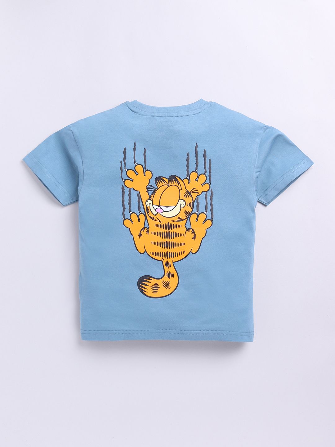 Happy Faces Boys Garfield Printed Pure Cotton T-shirt