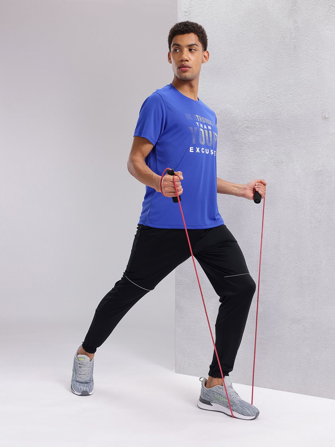 HRX by Hrithik Roshan Men Typography Printed Rapid-Dry Training T-shirt