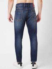 SPYKAR Men Kano Slim Fit Mildly Distressed Heavy Fade Stretchable Jeans