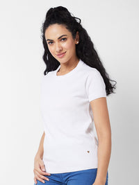 SPYKAR Round Neck Pure Cotton T-shirt