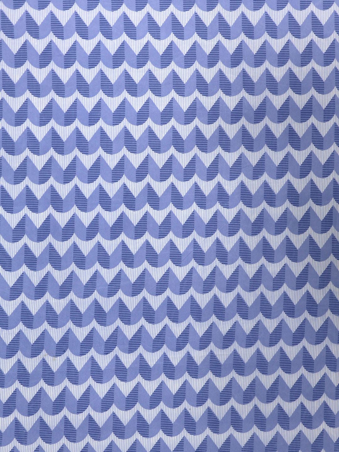 BOMBAY DYEING Turquoise Blue & White Geometric 144 TC Queen Bedsheet with 2 Pillow Covers