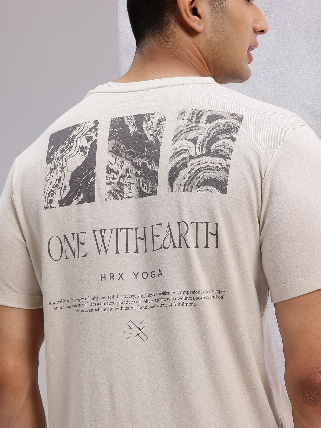 HRX by Hrithik Roshan Typography Printed Yoga T-shirt