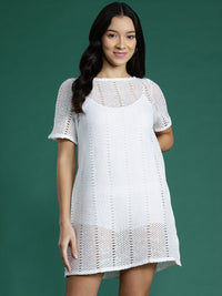 DressBerry Crochet Mini Dress