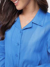 DressBerry Delicate Dream Self Striped Shirt