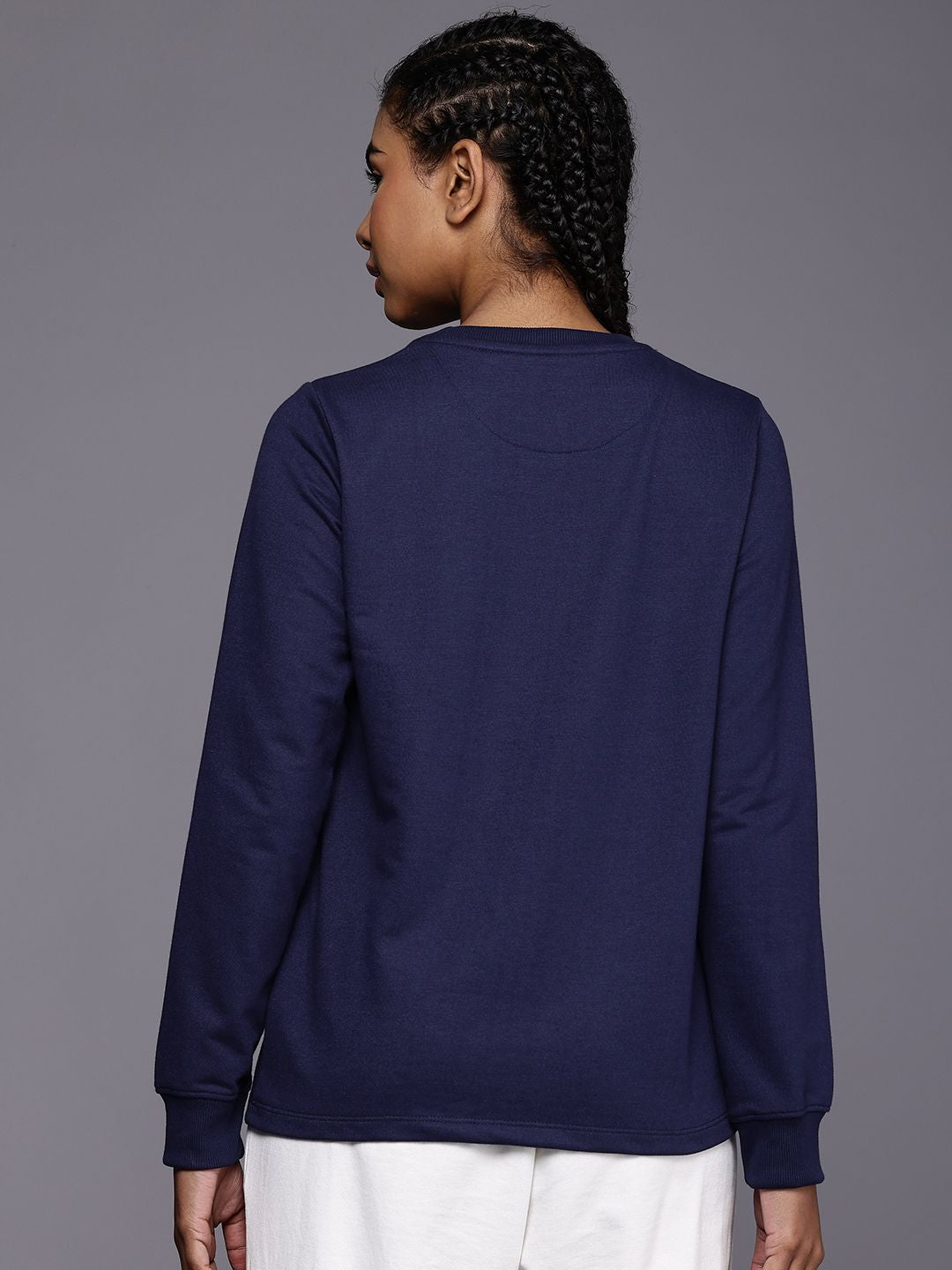 HRX by Hrithik Roshan Round Neck Knitted Sweatshirt