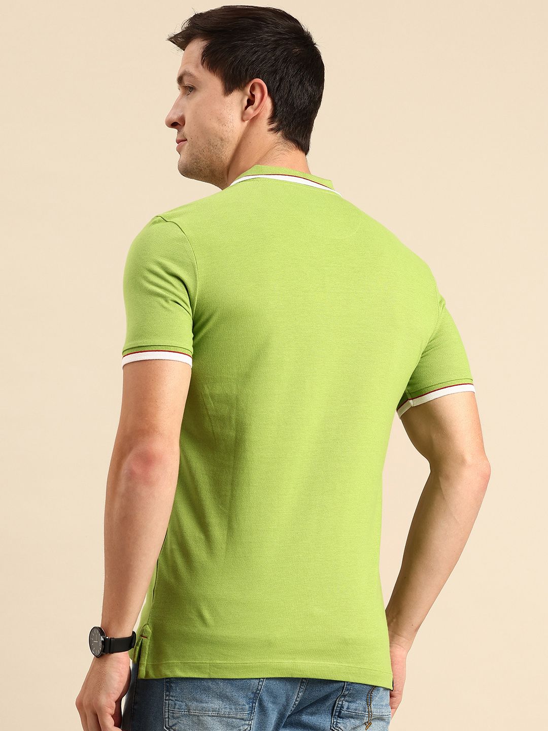 Being Human Polo Collar Pure Cotton T-shirt