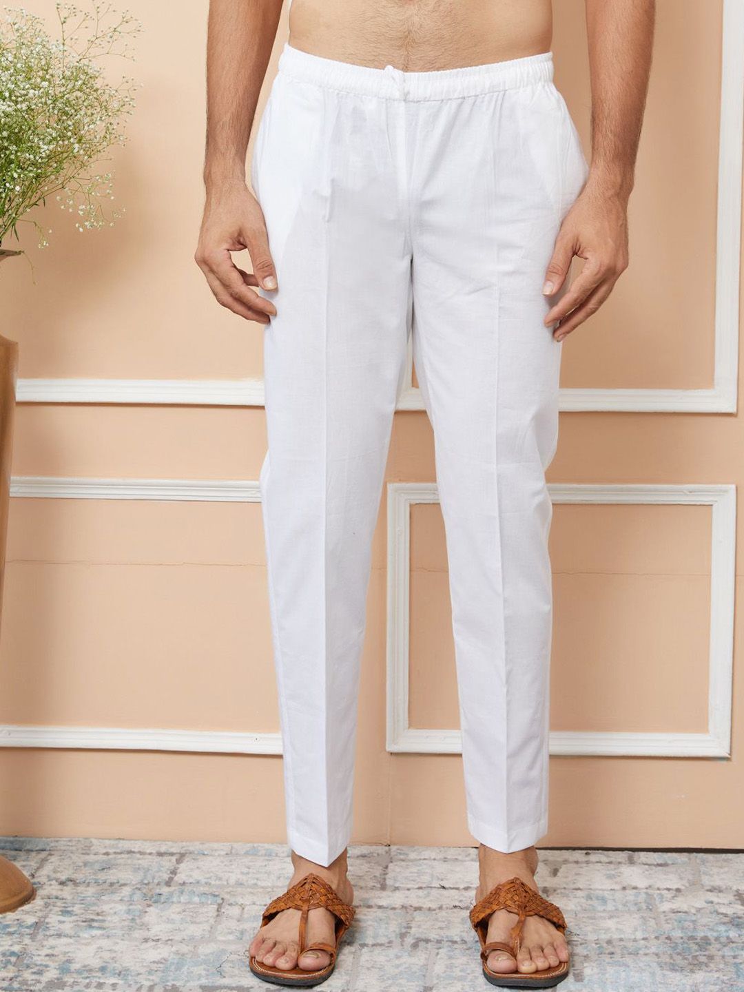 See Designs Embroidered Regular Sequinned Chanderi Silk Kurta with Pyjamas