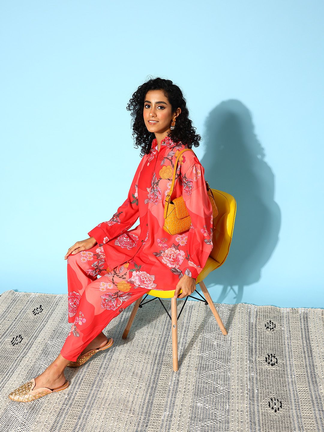 Indo Era Women Floral Printed Co-Ords Set