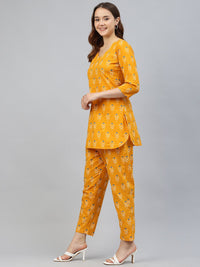 KALINI Ethnic Motifs Printed Pure Cotton Co-Ords