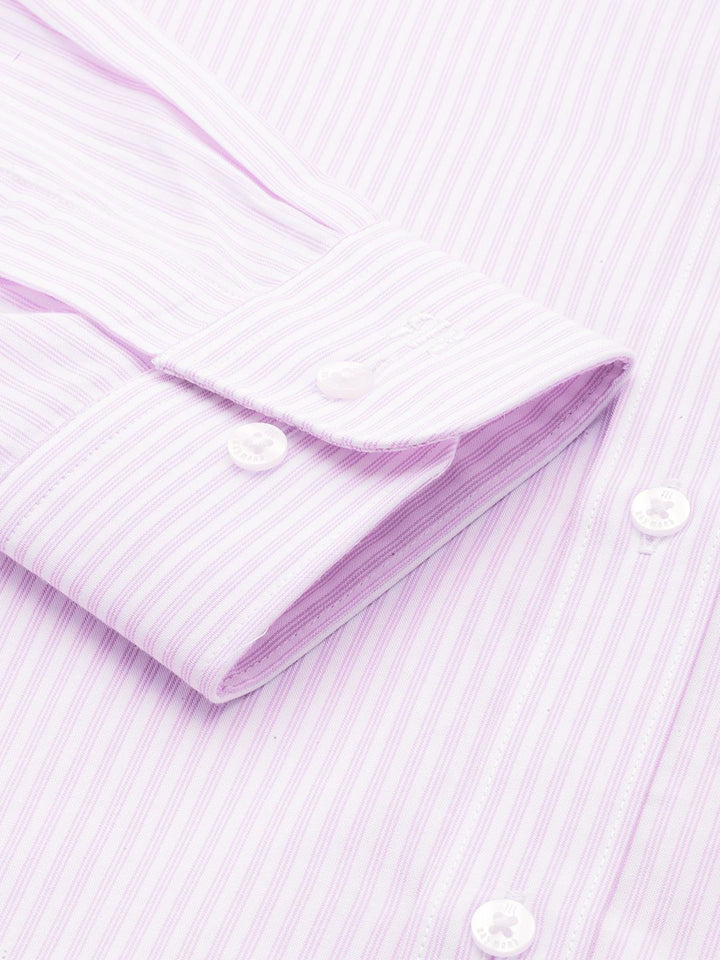 Raymond Pure Cotton Slim Fit Vertical Striped Formal Shirt