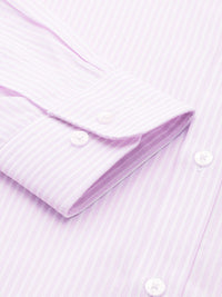 Raymond Pure Cotton Slim Fit Vertical Striped Formal Shirt