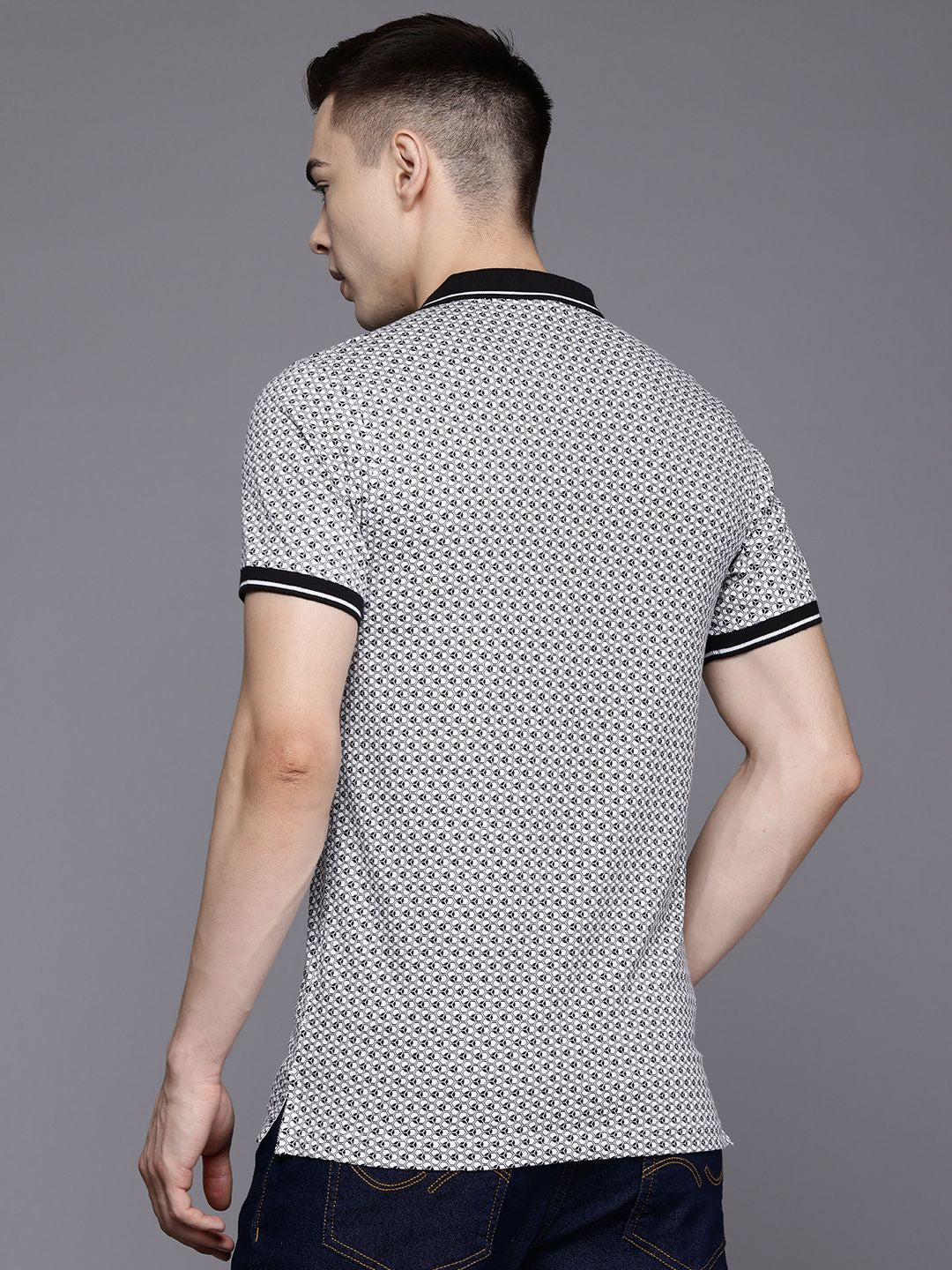 Raymond Printed Polo Collar Pure Cotton T-shirt