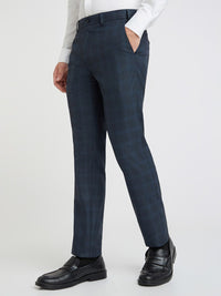 Raymond Men Checked Slim Fit Formal Trousers