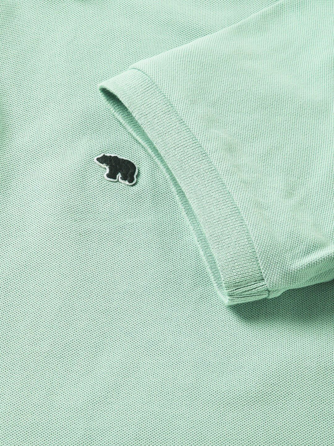 THE BEAR HOUSE Men Solid Slim Fit Cotton Polo Collar T-Shirts