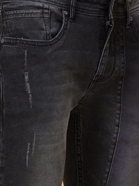 Being Human Men Slim Fit Low Distress Heavy Fade Stretchable Jeans