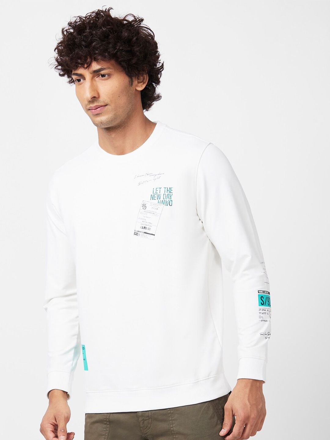 SPYKAR Round Neck Sweatshirt