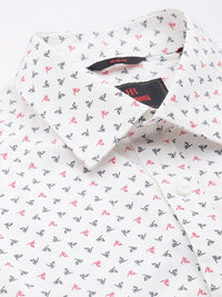 Raymond Pure Cotton Slim Fit Conversational Printed Formal Shirt
