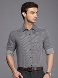 Raymond Slim Fit Textured Cutaway Collar Pure Cotton Formal Shirt