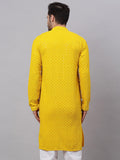 Jompers Men Ethnic Motifs Thread Work Kurta