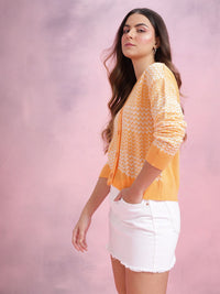 DressBerry Self Design Geometric Sweater