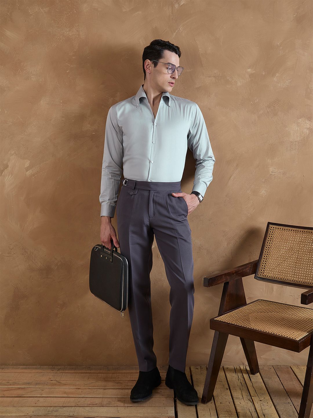 DENNISON Cooper Collar Solid Formal Shirt