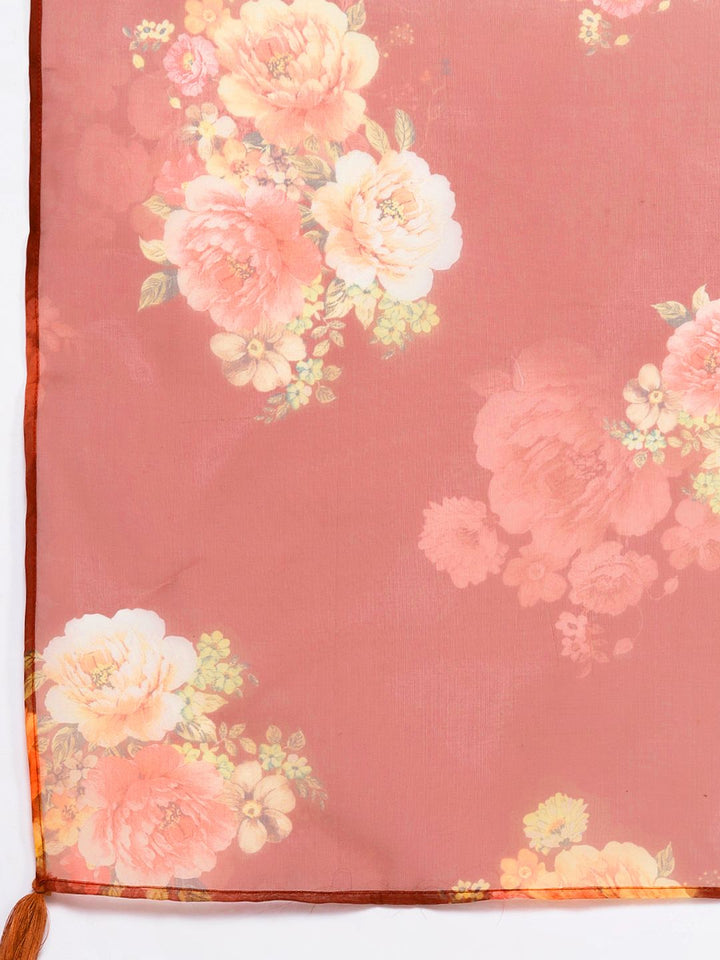 Indo Era Women Embroidered Liva Kurta with Trousers & Dupatta