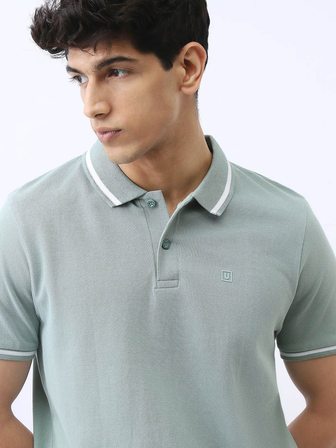 Urbano Fashion Men Solid Regular Fit Half Sleeve Cotton Polo T-Shirt