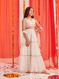 pspeaches Girls Printed Ready to Wear Lehenga Choli