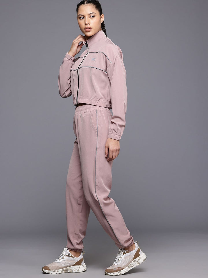 HRX by Hrithik Roshan Rapid Dry Mock Collar Running Tracksuit