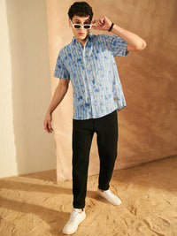 DENNISON Block Printed Lightweight Casual Shirt